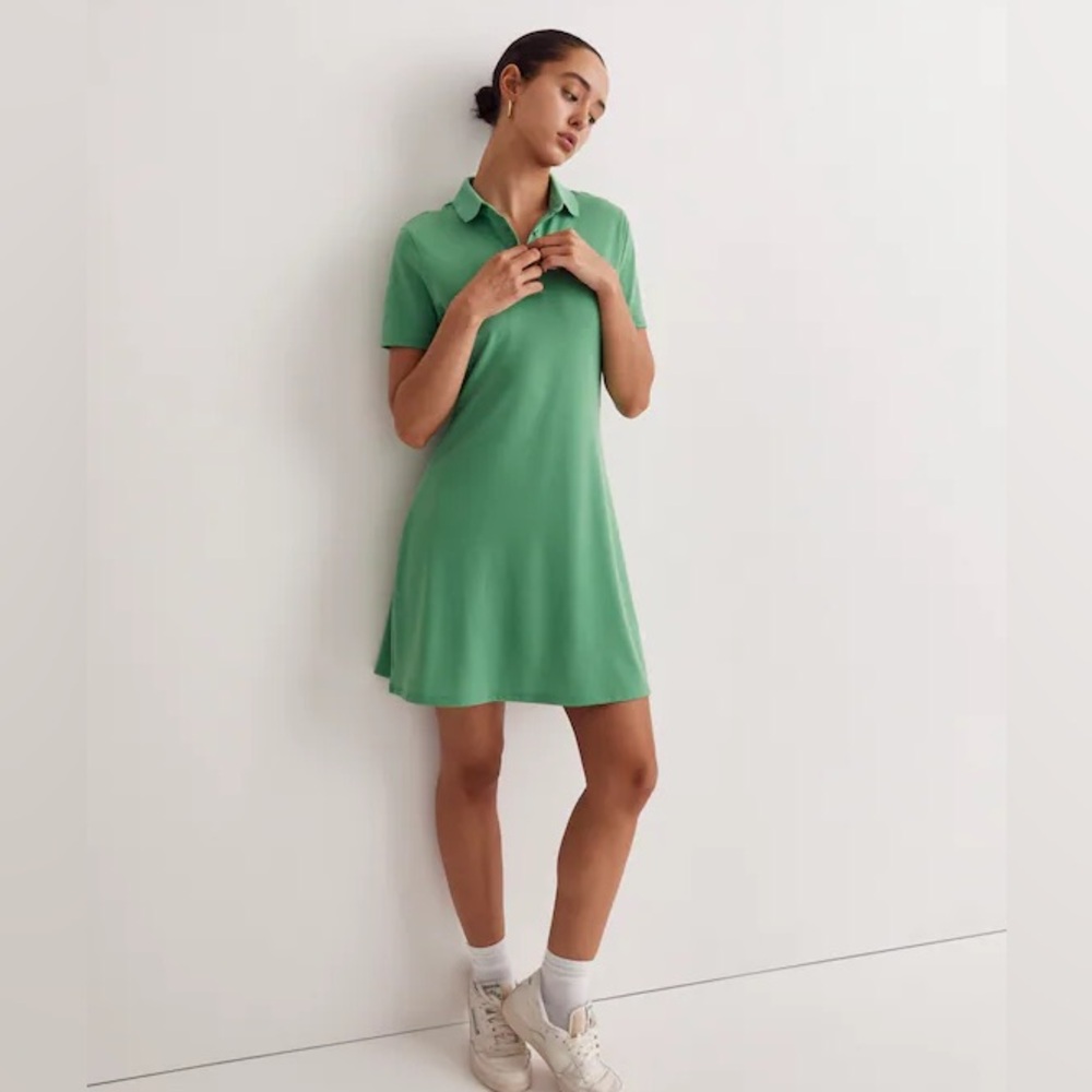 Outdoor Voices Green Polo Dress